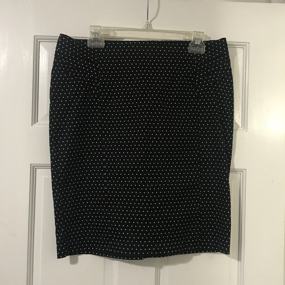 New York and Company Polka Dot Pencil Skirt